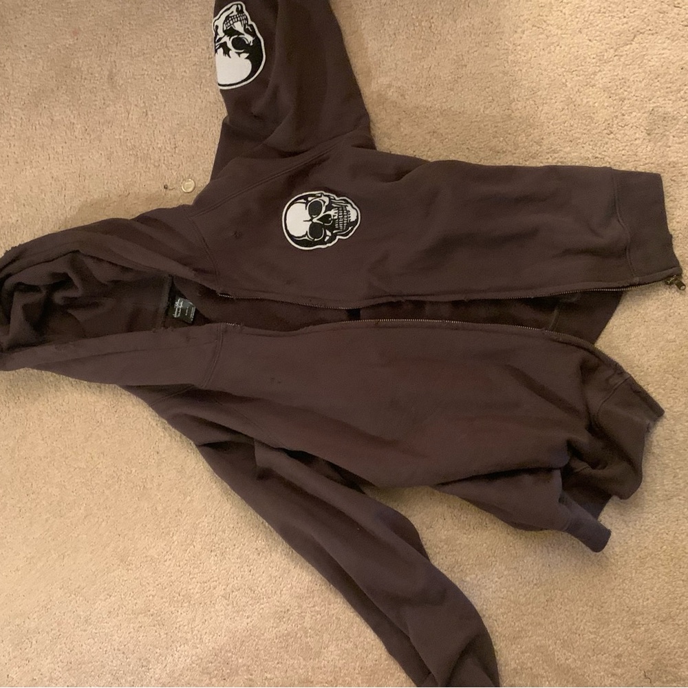 number (n)ine skull hoodie